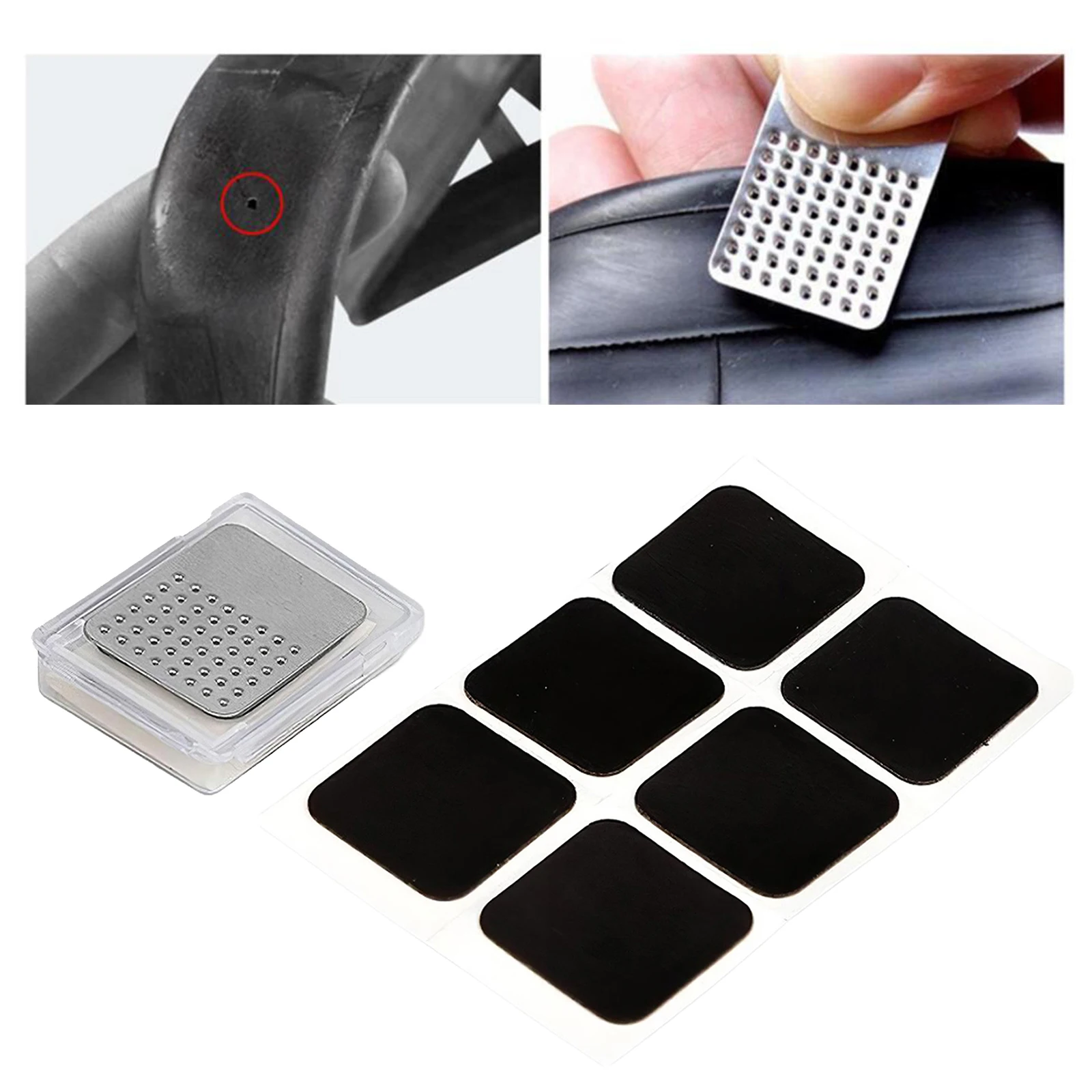 

Велосипед шиноремонтный Наборы, самоклеющиеся велосипедов с защитой от проколов ремонтная заплата, бесклеевой шин внутренняя трубка набор...