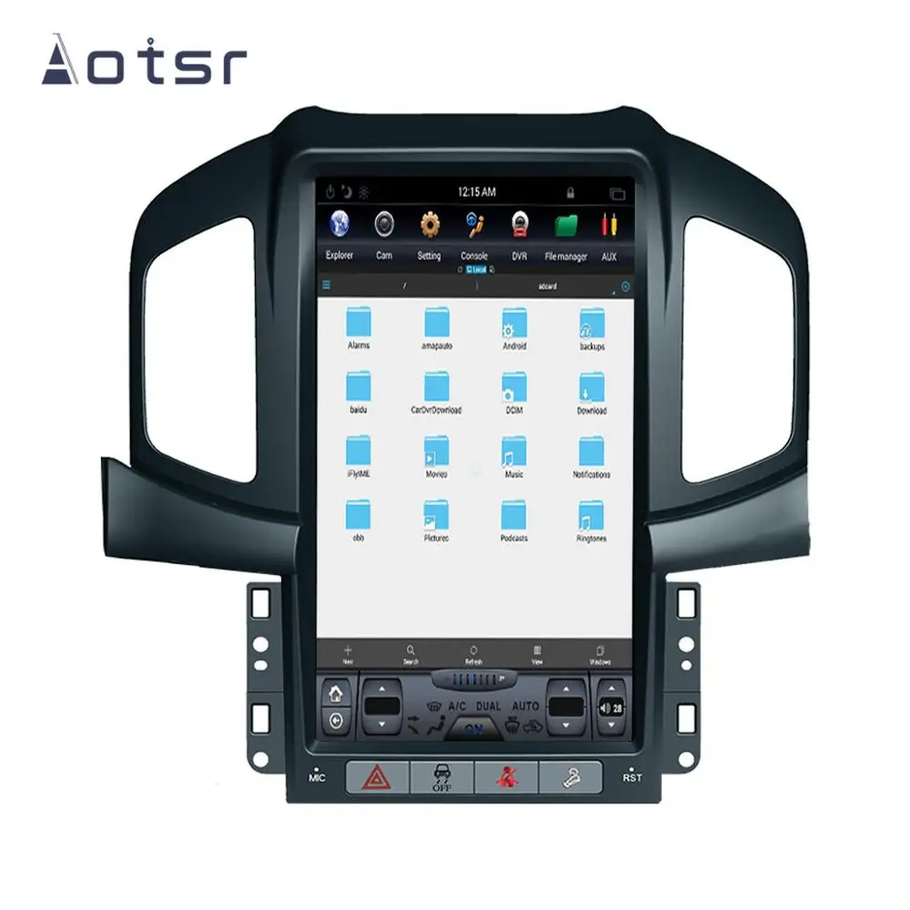 Aotsr Tesla 13," Android 8,1 вертикальный экран автомобильный DVD мультимедийный плеер gps навигация для Chevrolet Captiva 2012- carplay
