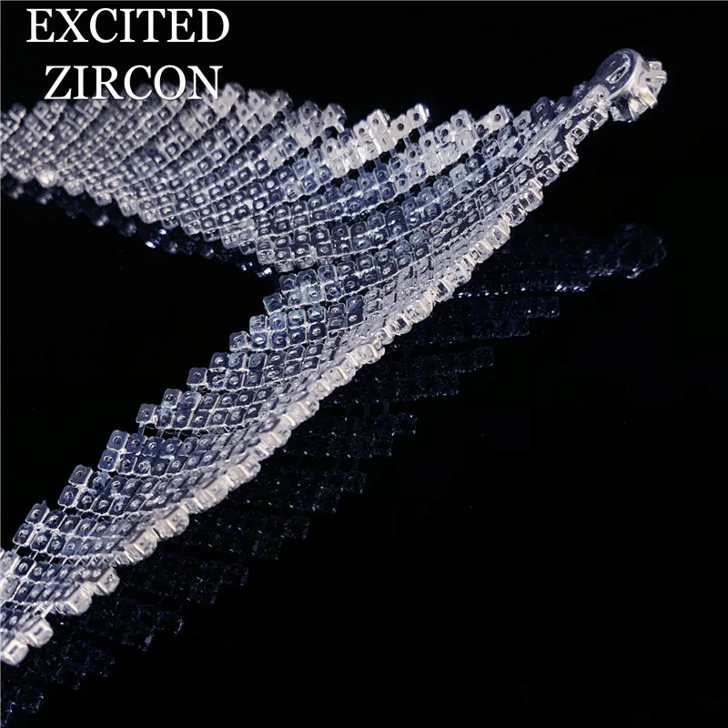 Стразы ожерелье с кристаллами бриллиантами серьги элегантная Невеста Подружка