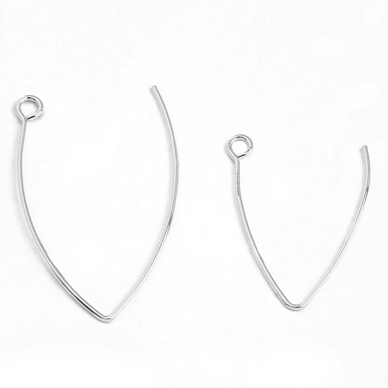 40pcs Stainless Steel French-style Ear Hook V Shape DIY Fashion Earring Accessories Jewelry Making Findings Accessories Not Fade