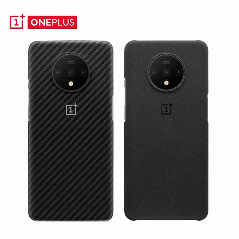 Официальный защитный чехол для OnePlus 7T кевлар углеродного волокна песчаник + PC