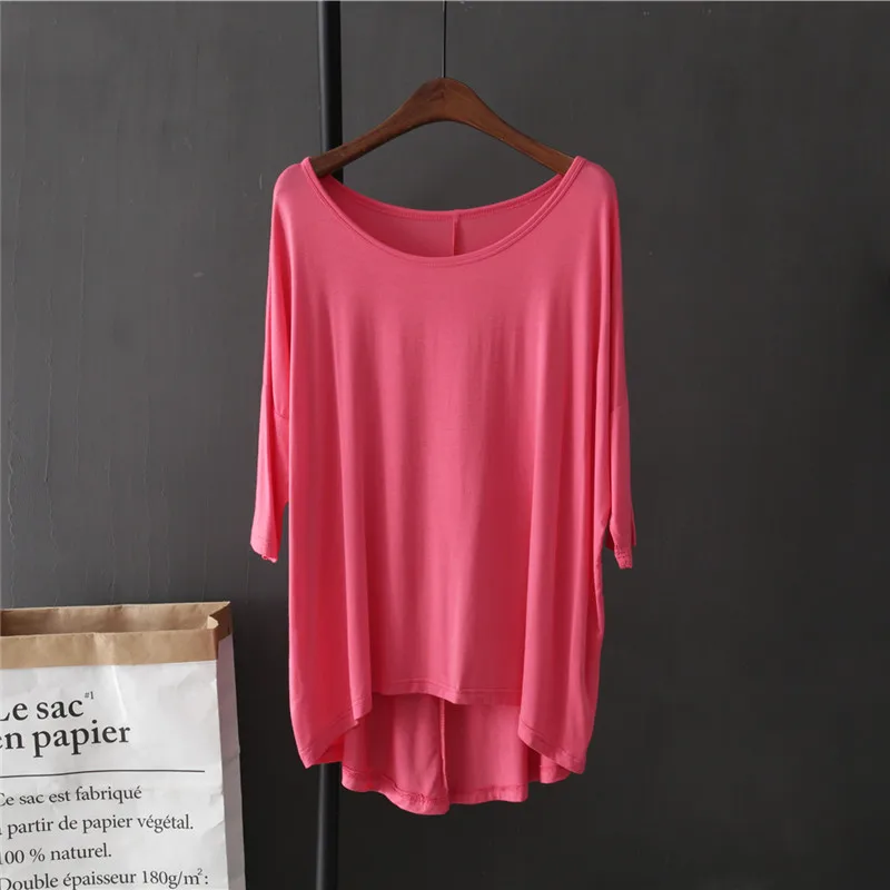 Женская Модальная футболка с длинным рукавом Новинка весна-осень 2022 белая