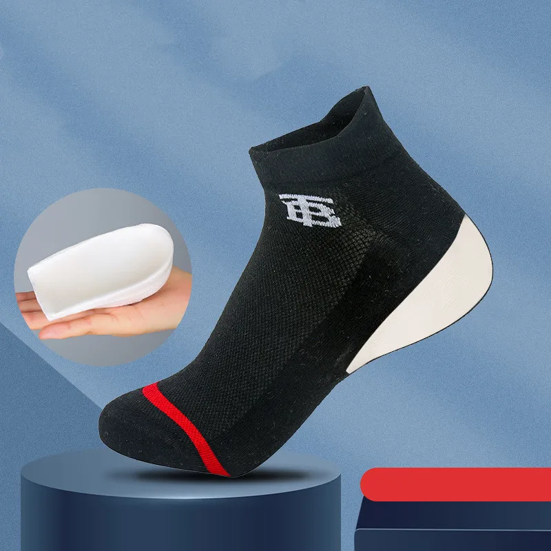 

Invisible Silicone Heighten Increase Insoles For Shoes Men Women Breathable Elevator Insole Increased Pad Shoe Inserts 2-3.5cm