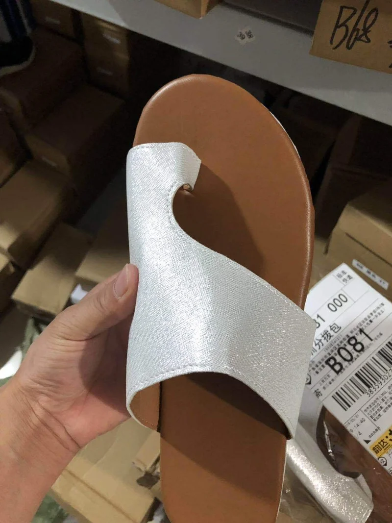 

Women's Sandals Flip-Flops 2021 Summer New Round Toe Wedge Open Toe Sandals Lightweight and Comfortable Thick-soled Beach Shoes
