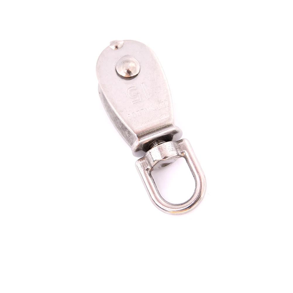 1 шт. Одноколесный поворотный шкив из нержавеющей стали M15 колесный блок