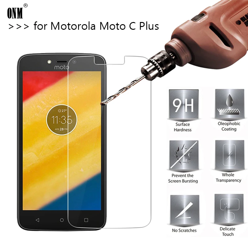 2.5D 0 26 мм 9H Премиум Закаленное стекло для Motorola Moto C Plus защита экрана закаленное