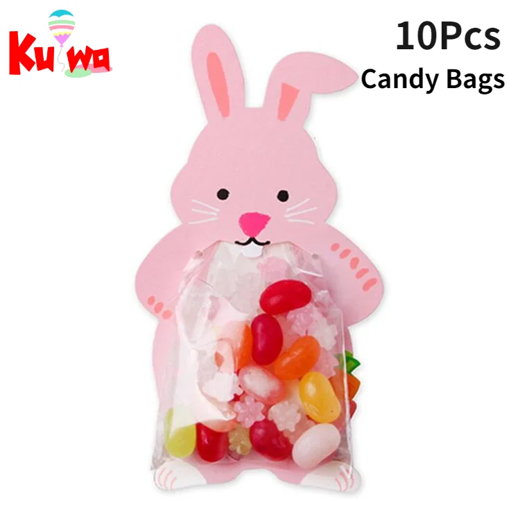 

10Pcs/lot Cute Animal Bear Rabbit Candy Bags Cookie Bags Gift Bags Greeting Cards Baby Shower Birthday Party Candy Box