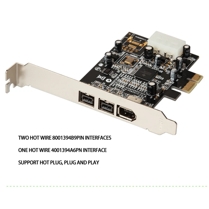 

PCI-E to 1394 Capture Card HD DV Video Capture Card 400/800 FireWire