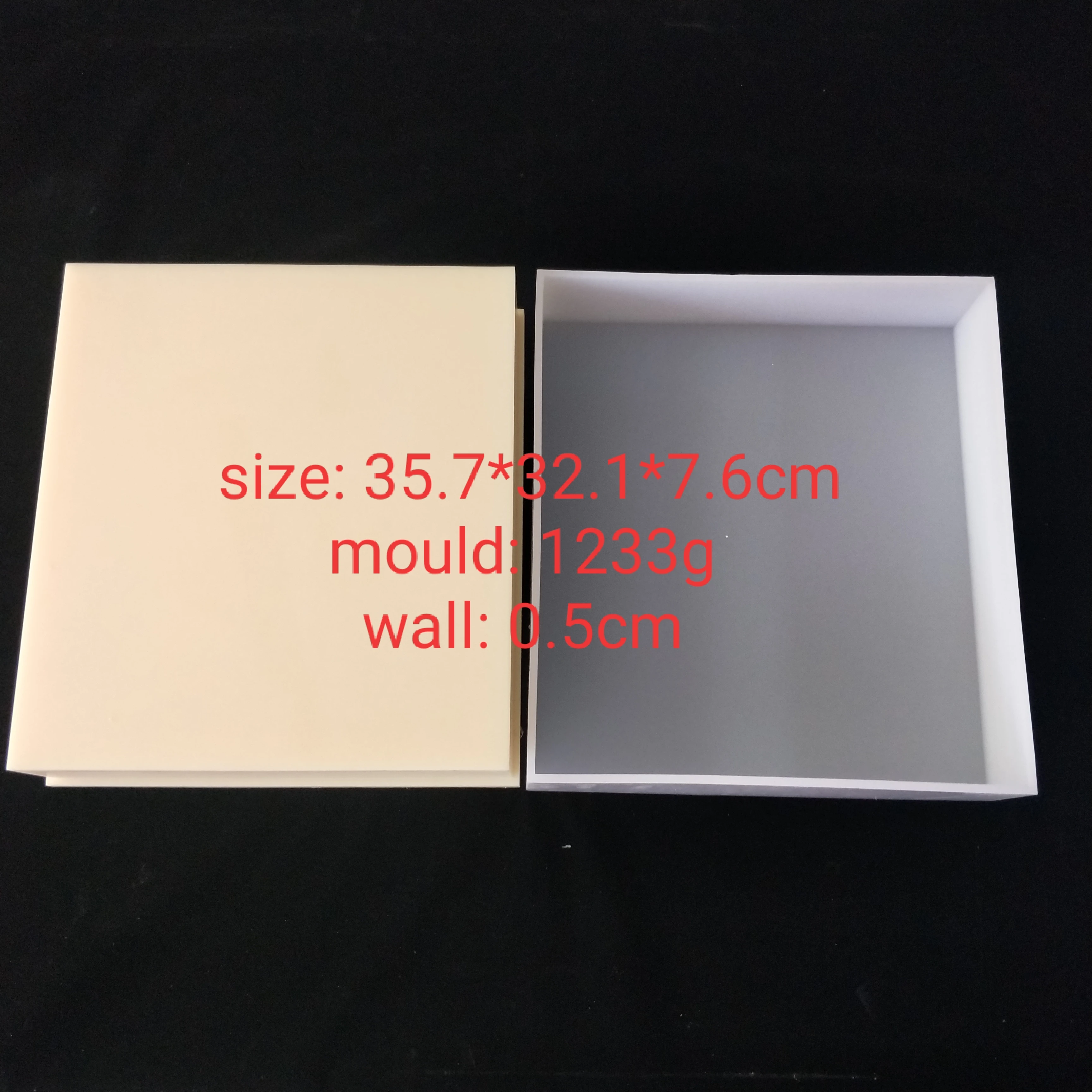 

PRZY PR460 3 Large Square Rendering Mold Mousse Handmade Bread Mould Soap Molds Silicone Toast Mold (no Wooden Box ) Thickening