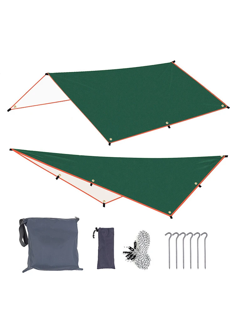 Тент с серебристым покрытием палатка для улицы водонепроницаемая Пляжная