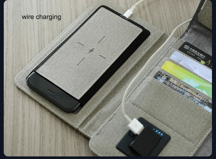 Бизнес Путешествия B5 сумка менеджера портативный padfolio ноутбук с power bank зарядное устройство провода и беспроводной зарядки iPad замок