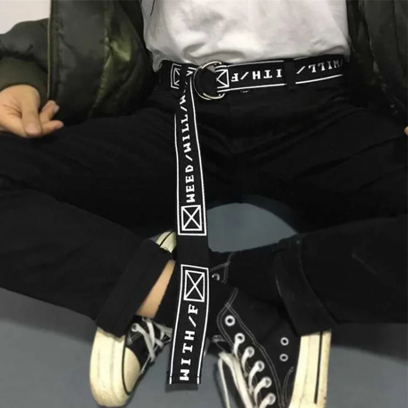 Женский ремень с двойной пряжкой нейлоновый тканевый для мужчин и женщин широкий