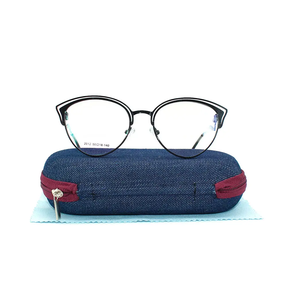 LuckTime повседневные Модные металлические женские очки оправа кошачьи глаза для