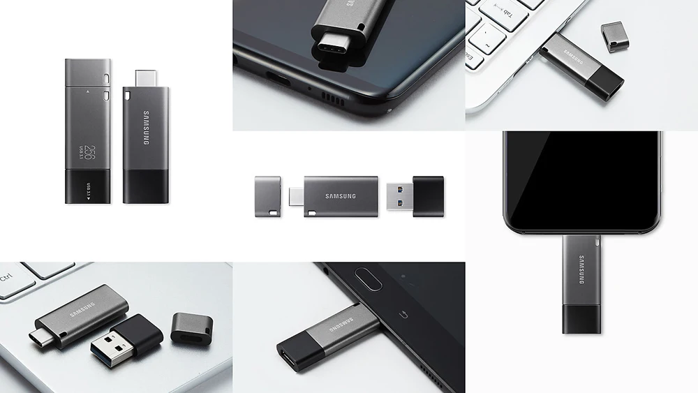 USB флеш-накопитель SAMSUNG type C OTG 64, 128 ГБ, флеш-накопитель 128 ГБ, 64 ГБ, 32 ГБ, 256 ГБ, флеш-накопитель 3,1, USB флешка, диск на ключ, память для телефона