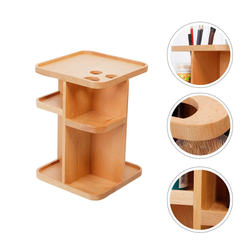 

1pc Cosmetics Storage Stand Multifunction Sundries Rack for Home (Log color)