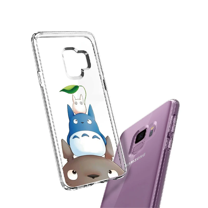 Тоторо Унесенные призраками Ghibli Kaonashi для samsung Galaxy Note 8, 9, 10, A7 A8 S8 S9 S10 Plus мягкий TPU crystal прозрачный защитный чехол