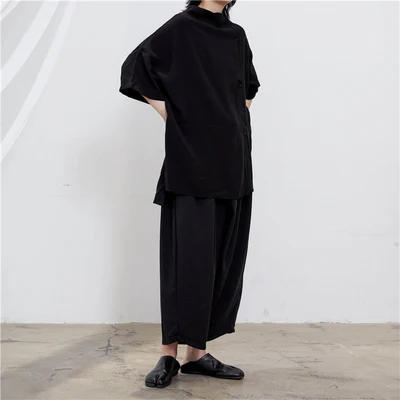 Новый нишевый дизайн Yamamoto Темный Отдел свободная передняя длинная задняя