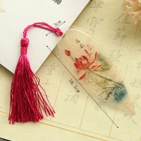 1pc cute classical elegance creative tassel bookmark chinese wind natural collectibles leaves vein bookmarks creative stationery