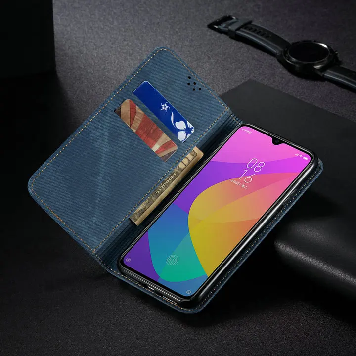 Для Xiaomi mi 9 Lite чехол mi 9 T 9 T Pro откидная крышка Роскошный Твердый тканевый кожаный кошелек Funda Xiaomi mi 9 Lite чехол mi A3 9 Lite CC9