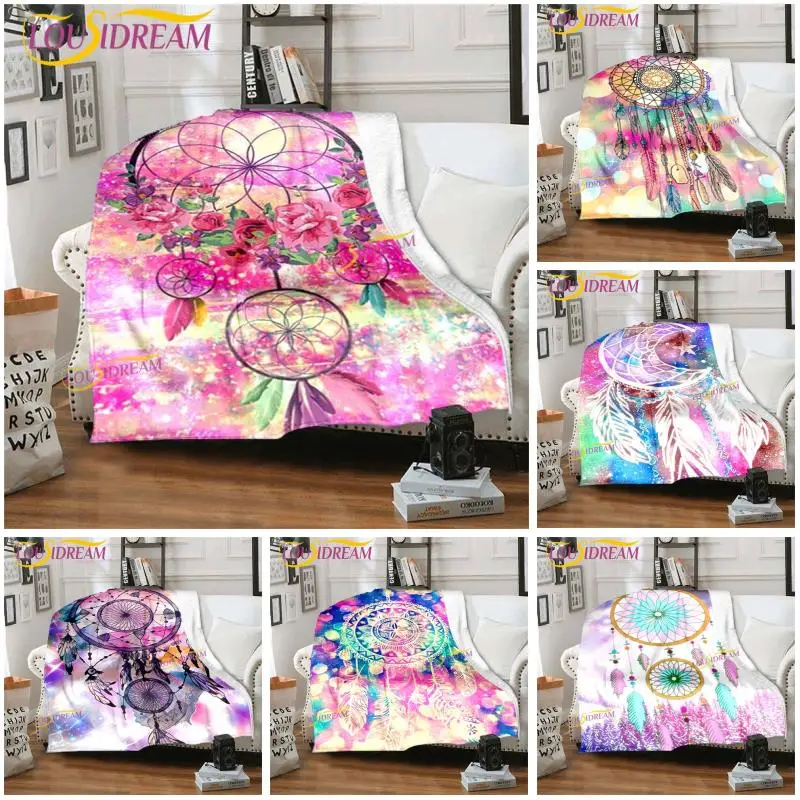 

Dreamcatcher series flannel blanket sofa quilt cover travel bedding export soft plush flannel blanket