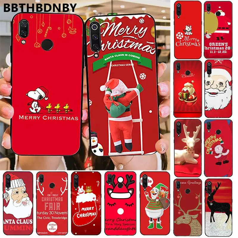 Чехол для телефона с изображением рождественской елки снега DIY чехол Xiaomi 8 9 se Redmi 6