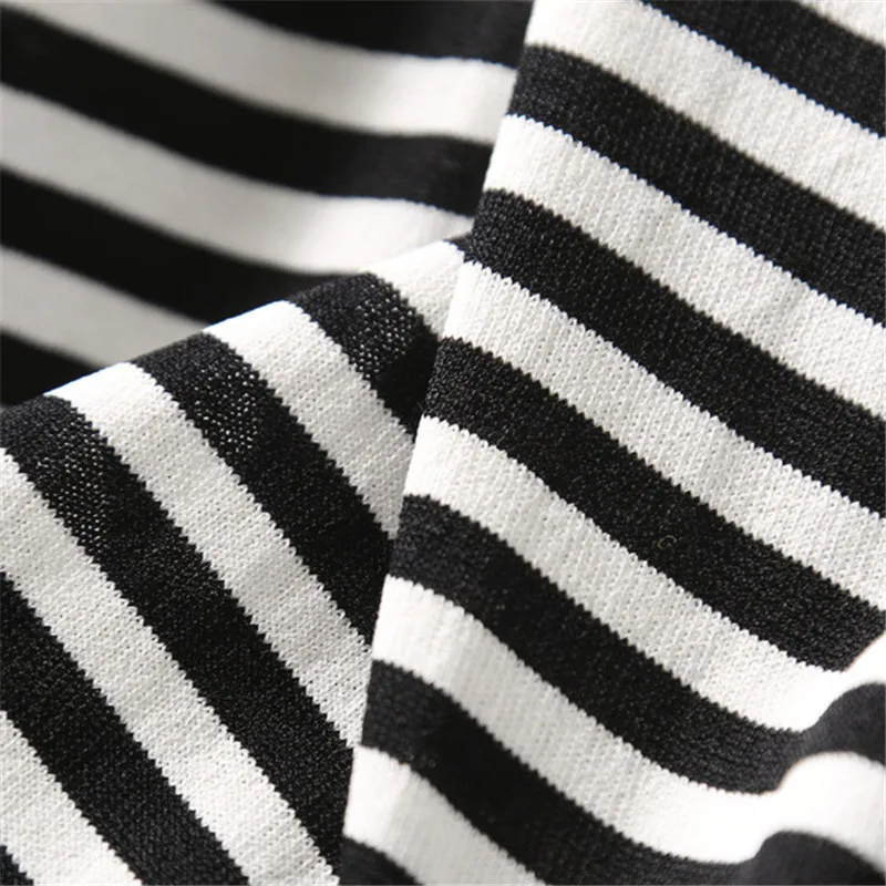 

Elegant Lady Linen Blended Round Neck Striped Loose Knit Sweater Top Long Sleeve Autumn And Winter Casual Women's Clothing B284