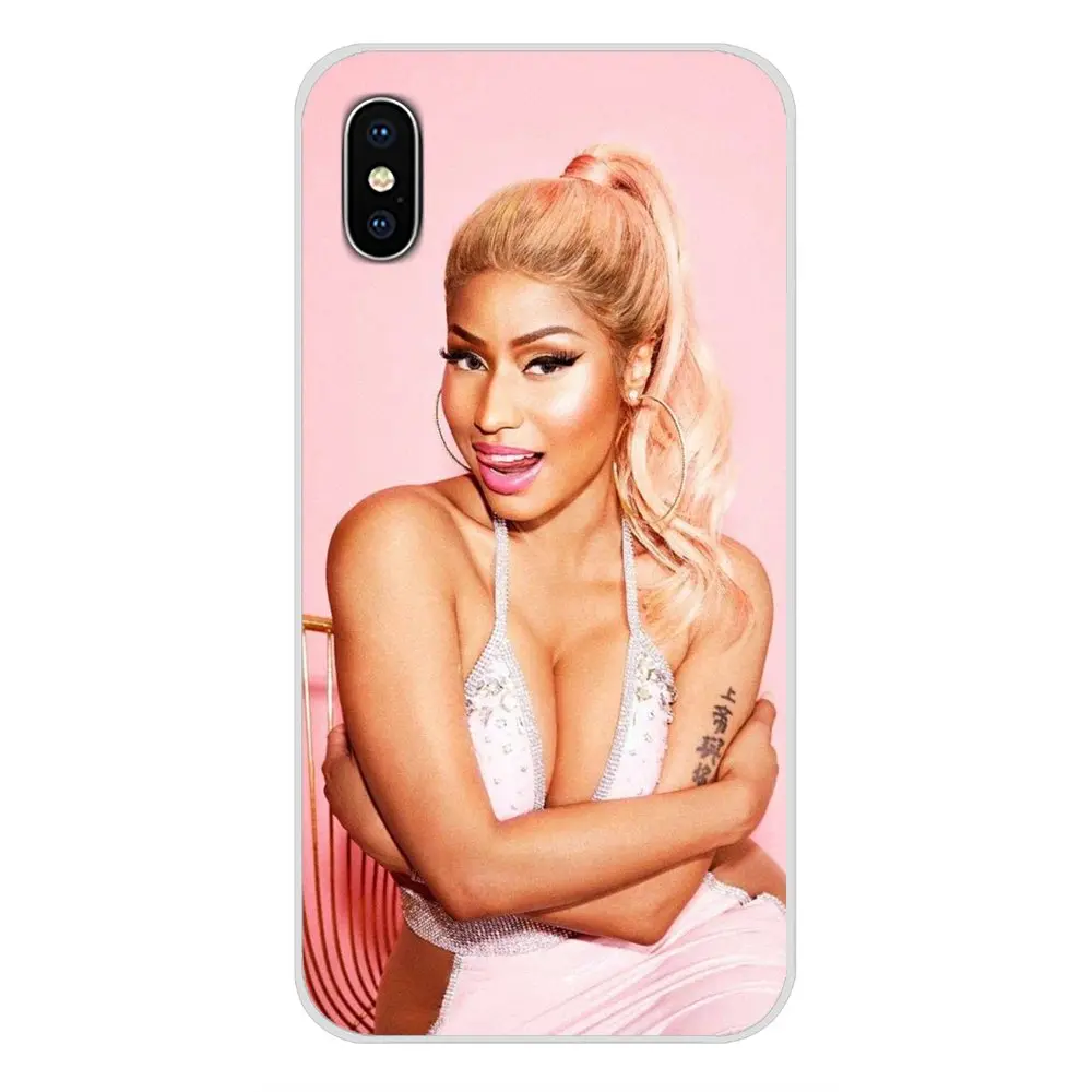 For Apple iPhone X XR XS 11Pro MAX 4S 5S 5C SE 6S 7 8 Plus ipod touch 5 6 Transparent Soft Cover Nicki Minaj On Sale Luxury Cool | Мобильные