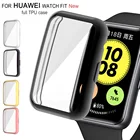 Чехол с покрытием для Huawei Watch fit, чехол для умных часов, бампер из ТПУ, всесторонняя защита экрана Huawei Watch fit, новый чехол 2021