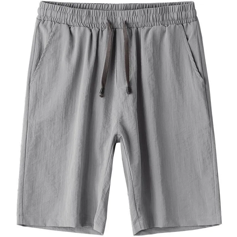 

2021 Summer Men's Shorts Wear Oversized Retro Loose Sports Cotton and Linen Capris Casual Pants