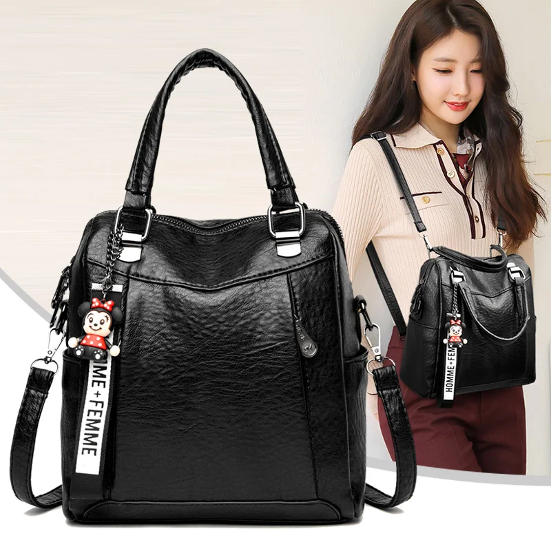 

Fashion Anti Theft Casual Multifunction Travel Backpacks for Women 2021 School Large Oxford Cloth Shoulder Top Handle Bags
