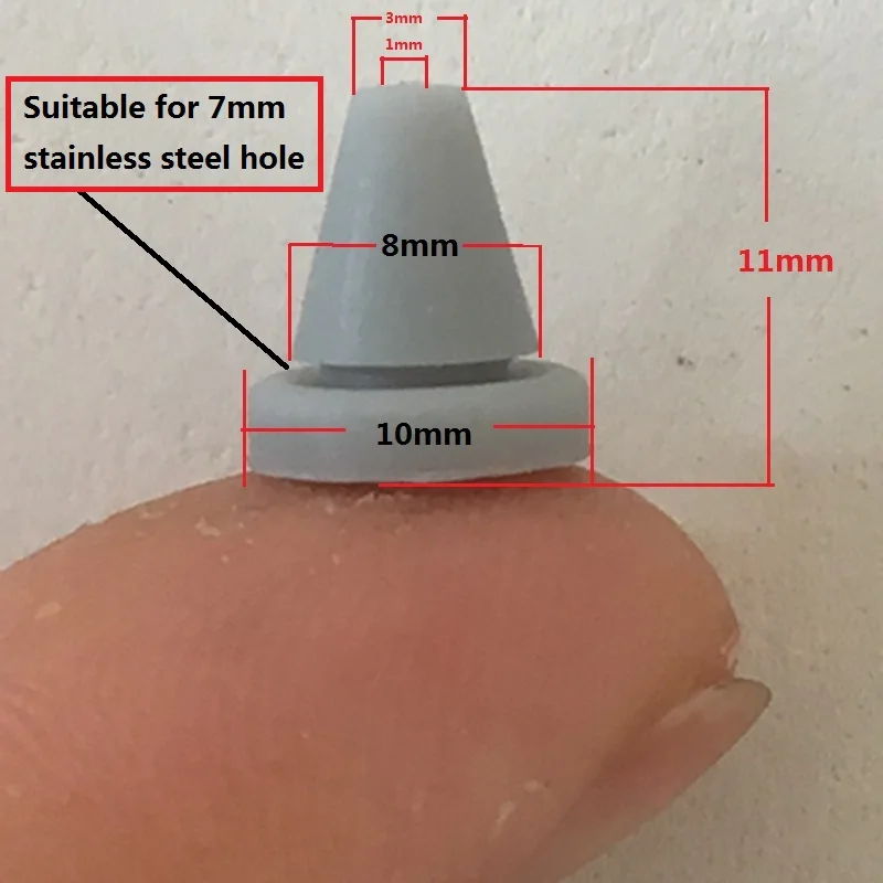 Shower Head Accessories Silicone Nail Tips Water Sprinkler Top Spray Parts Dispensing Granules 100pcs/lot | Обустройство дома