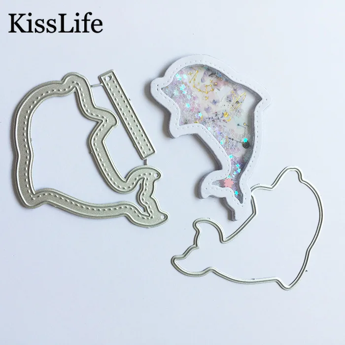 2019 новые металлические Вырубные штампы с изображением милого дельфина Kscraft