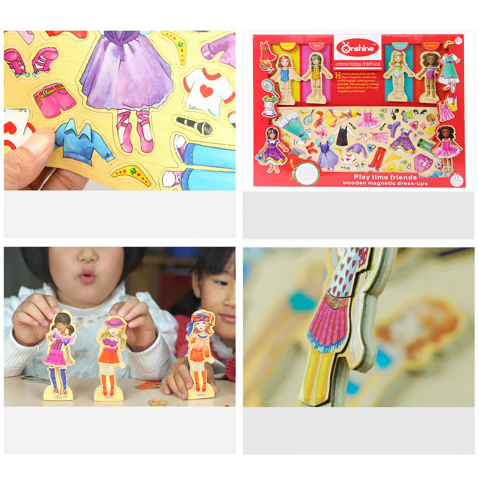 

63PCS Magnetic Girl Changed Clothes Safe Cute Dress Up Puzzle Toy Montessori Educational Dress Jigsaw Toy