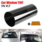 Черная пленка для окон автомобиля 20x150 см, защита от солнца, защита от УФ-излучения, тонировка для лобового стекла, 5%, Солнцезащитная наклейка, набор тонировок для окон автомобиля и дома