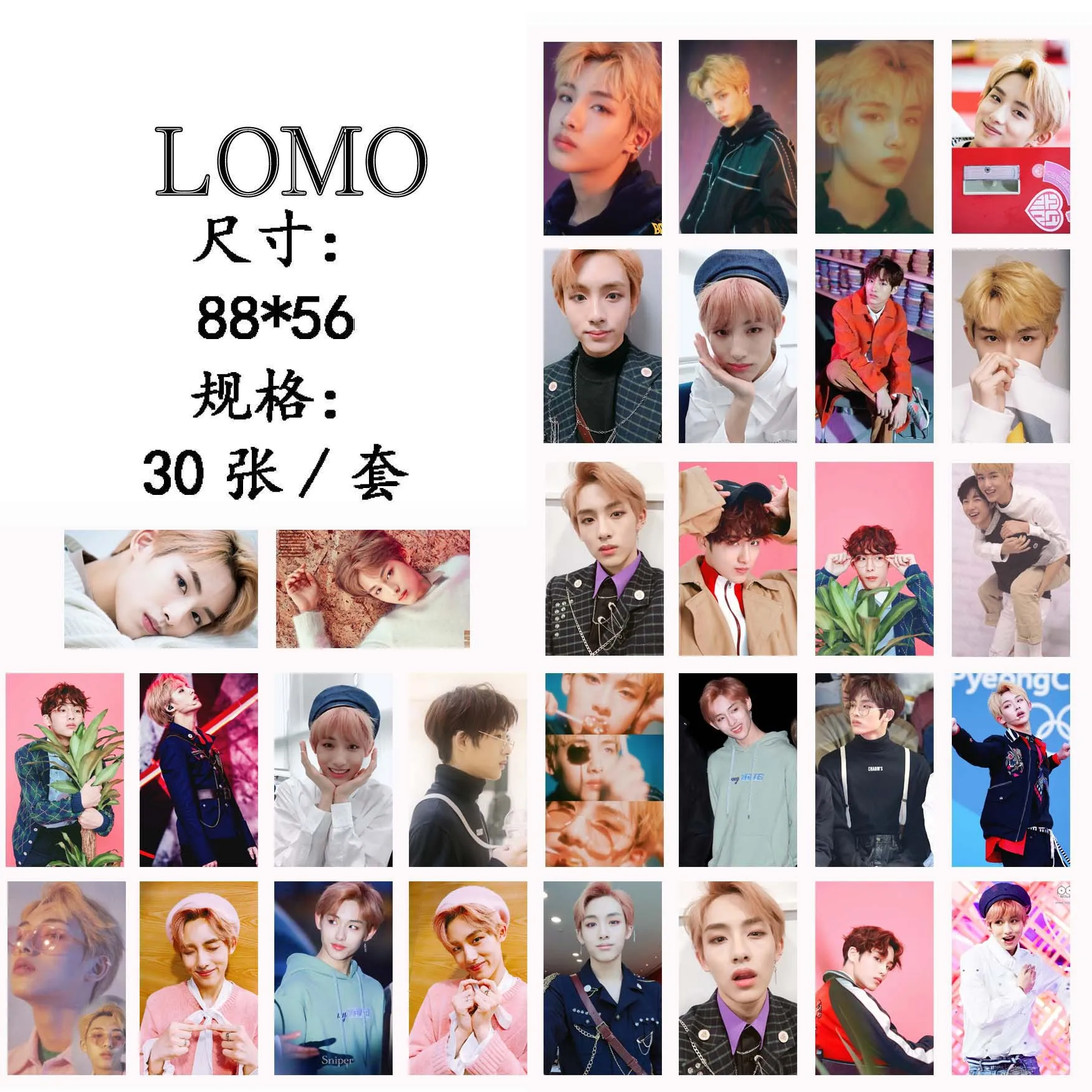 Альбом WINWIN NCT127 30 шт./компл. Фотокарта хорошего качества K pop NCT DREAM HD Lomo модные карты