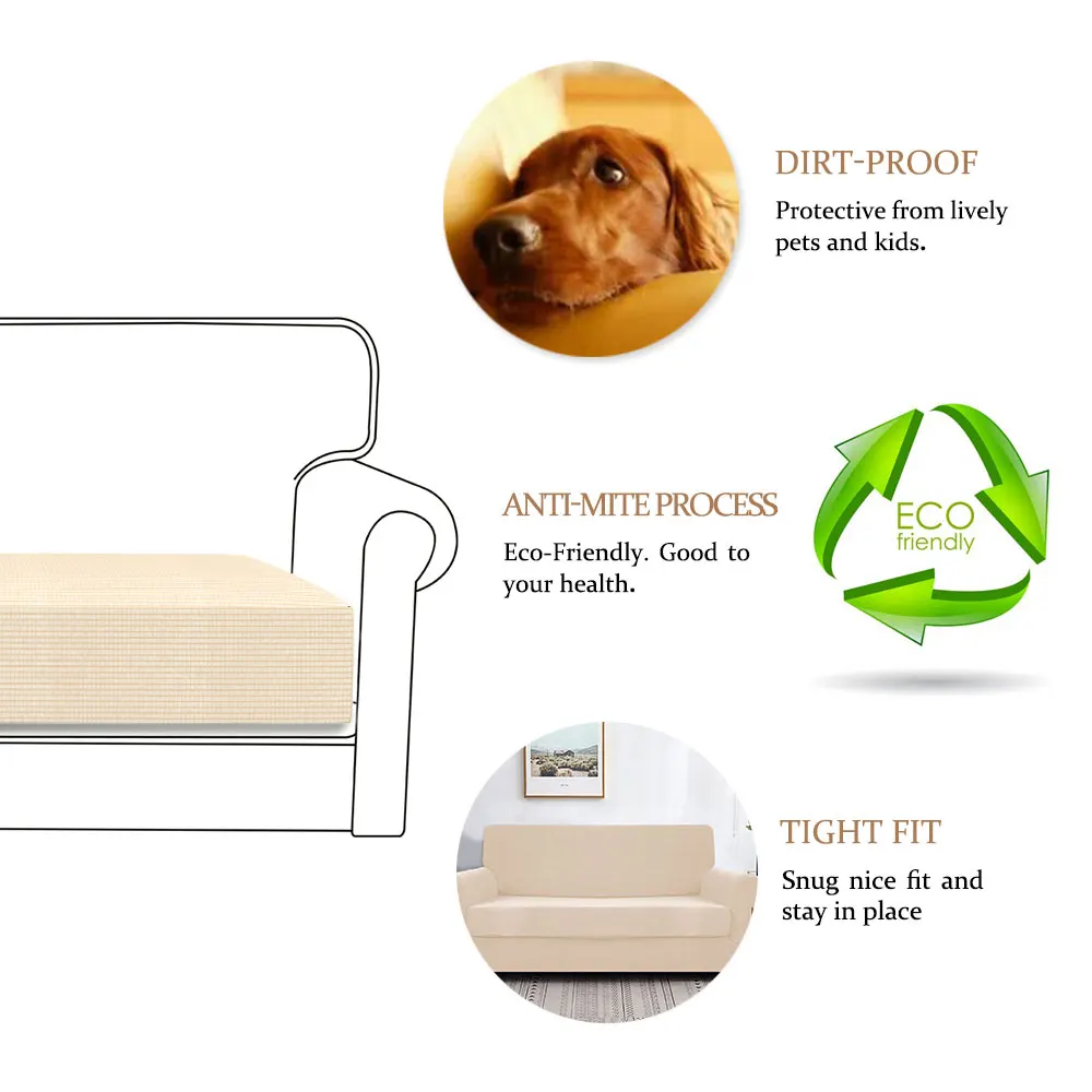 1/2/3 сиденье дивана Подушка Чехол Эластичный стул наволочка Pet детская мебель