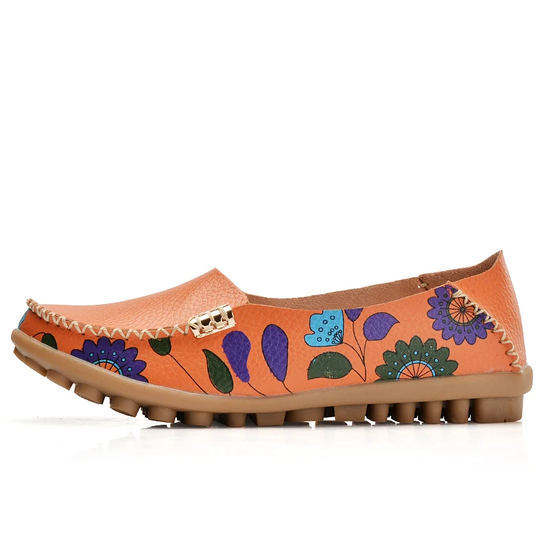 Женская кожаная повседневная обувь на плоской платформе удобные лоферы низком