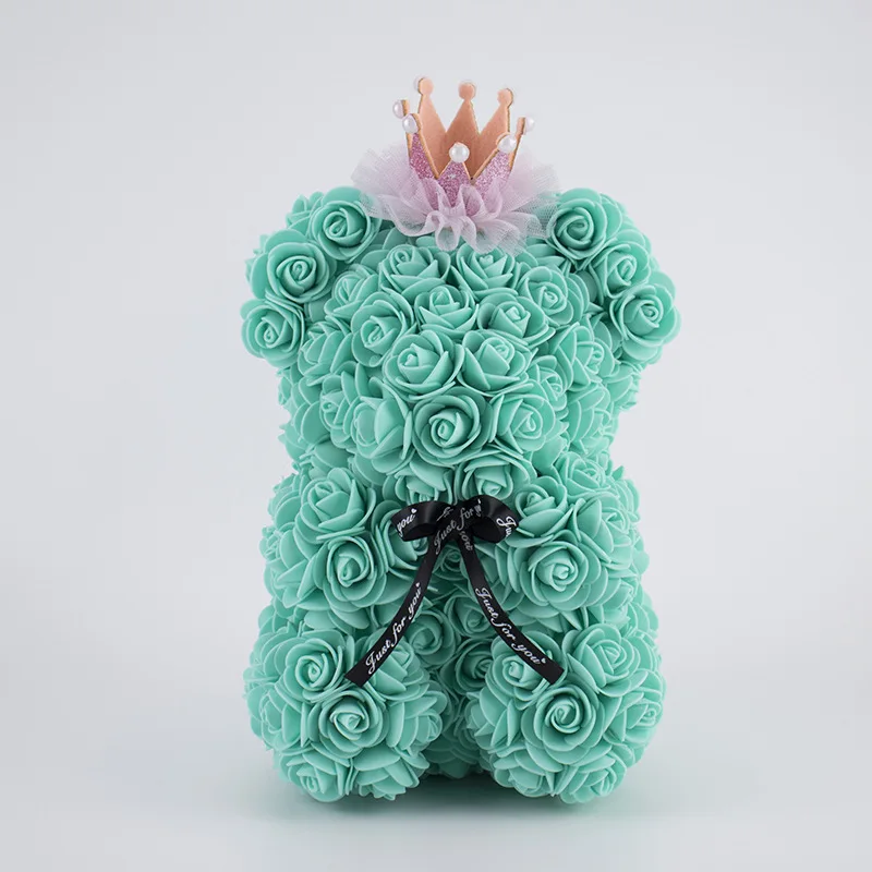 Подарок на день Святого Валентина 25 см ПЭ розовая корона милый плюшевый мишка для