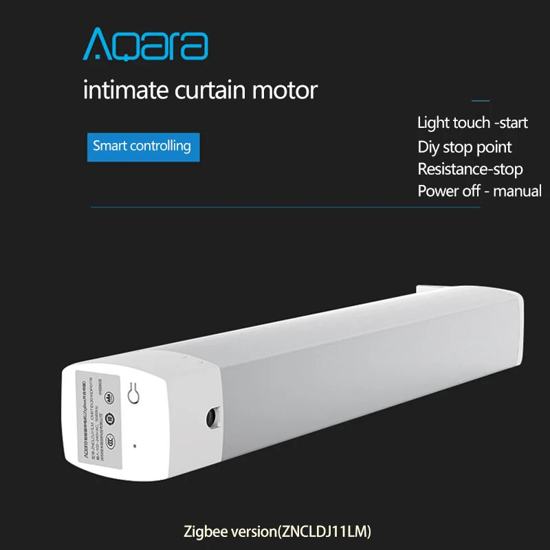 

Мотор для штор Aqara Zigbee, встроенный Wi-Fi двигатель для умного дома, Apple homekit, автоматическое дистанционное управление через приложение Mi Home