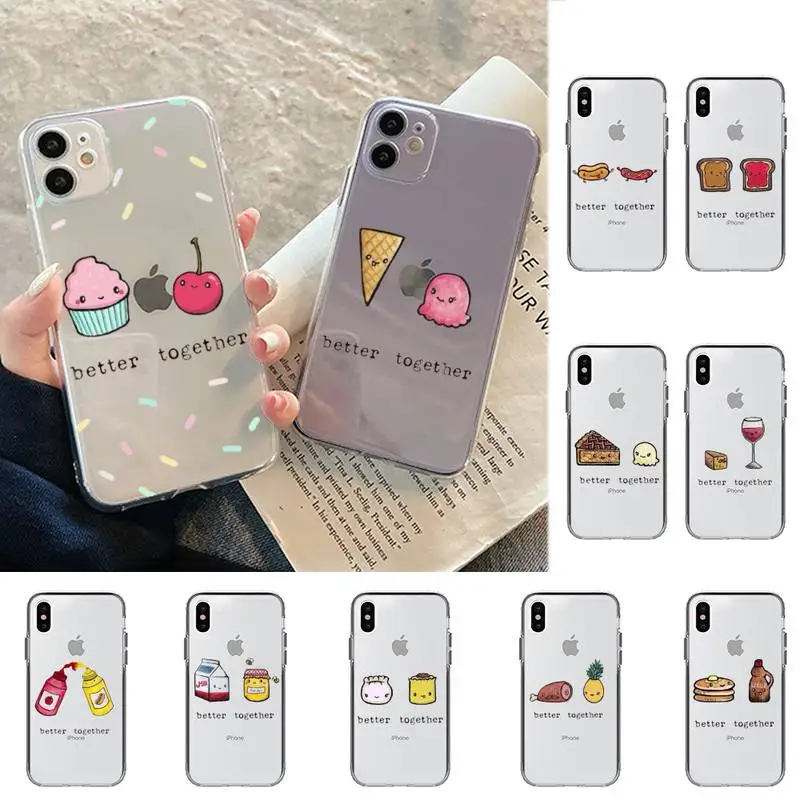 

RuiCaiCa Cute Cartoon Milk Biscuits Best Friend Phone Case for iphone 13 11 12 pro XS MAX 8 7 6 6S Plus X 5S SE 2020 XR case