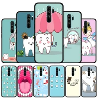 cartoon dentist dental teeth silicone cover for xiaomi redmi 10 9t 9 9c 9a 9at 9i 8 8a 7 6 pro 7a 6a 5 5a 4x s2 plus phone case