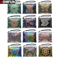 homfun special shaped diamond painting bags wallet women 5d diy diamond embroidery butterfly art christmas gifts