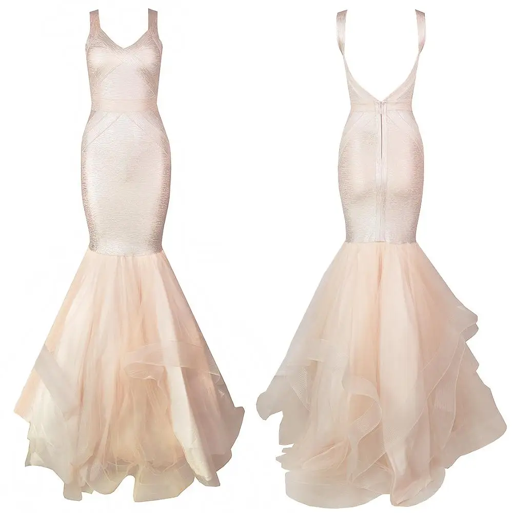 

2019 New Women black Gold pink Bodycon Maxi Dress V-Neck sleeveless Vestidos Clubwear Celebrity Evening Party Bandage Dress