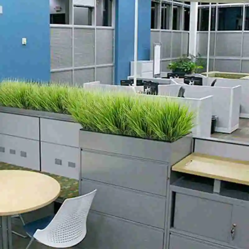 Искусственные зеленые горшечные растения отлично трава 45 см пластиковая зеленая