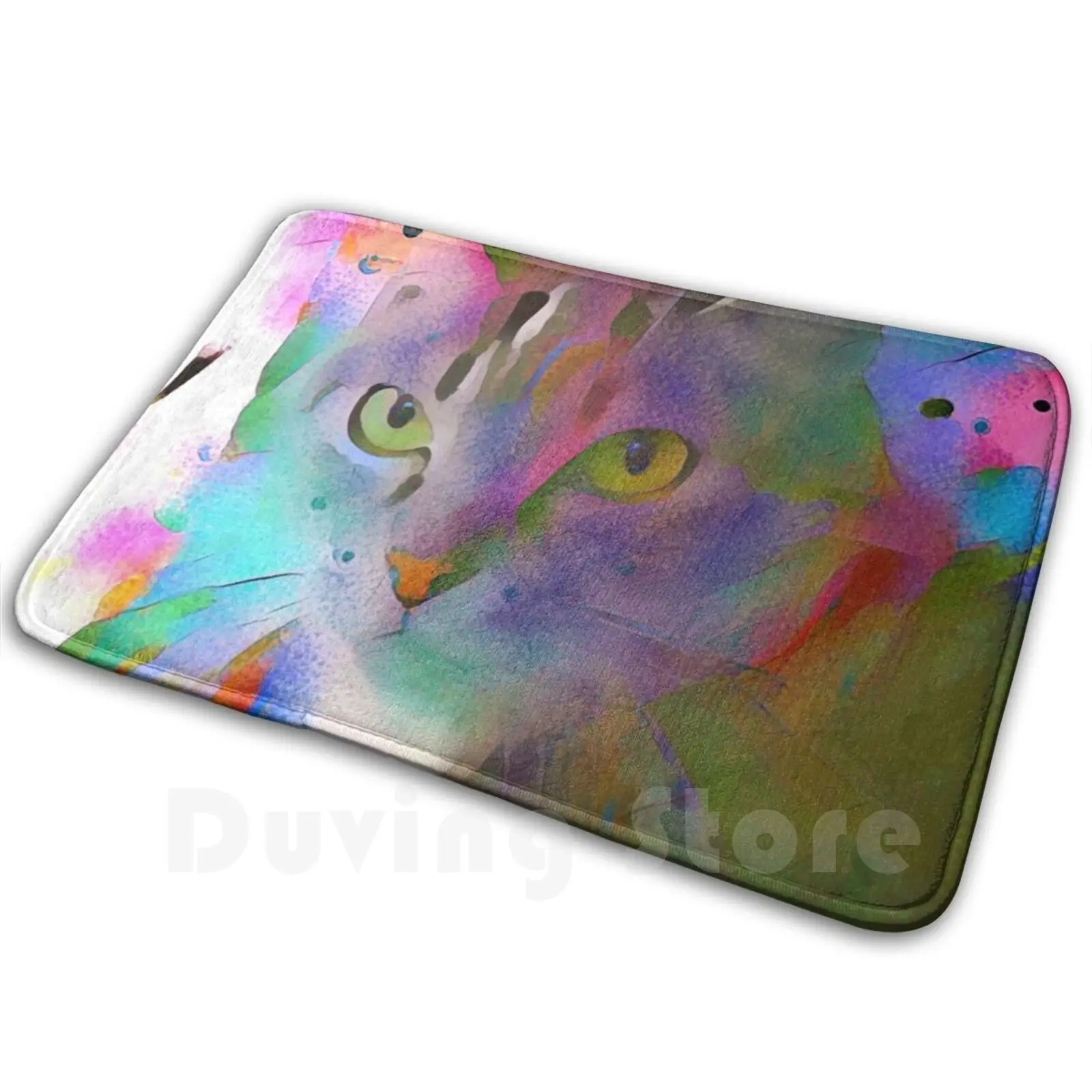 Ковер Pussycat мечты в розовом цвете #3 коврик подушка Мягкие пастели акварельные