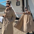 Пальто, женская зимняя одежда из хлопка, новинка 2021, парки, женская Свободная куртка выше колена средней и длинной длины, Женская ветровка