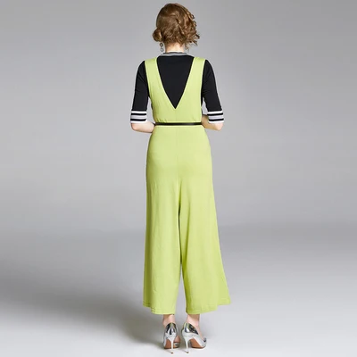 Spring Luxury 2 Piece Set Women Matching Sets Roupas Feminina Ensemble Pantalon Et Haut Femme Top And Pants |