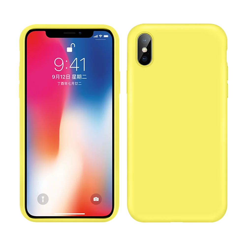 Жидкий силиконовый 360 Полный Чехол для iPhone 6 6S Plus X мягкий для iPhone 8 7 Чехол для iPhone 7 8 Plus X XR XS Max чехол Fundas