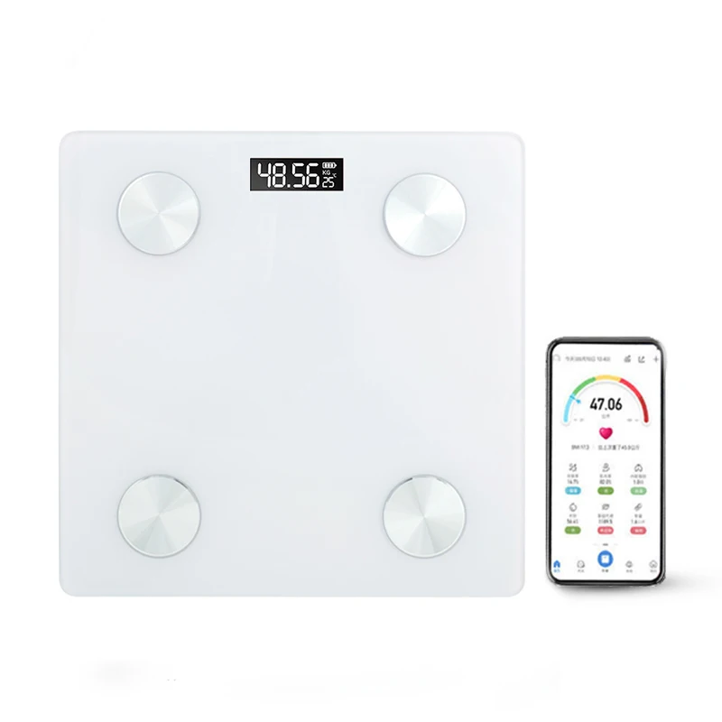 smart bathroom scales Bluetooth Floor Body Scale Bathroom Scales BMI Fat Scales LED Digital Smart Weight Scale Balance Body Composition Analyzer electronic bathroom scales