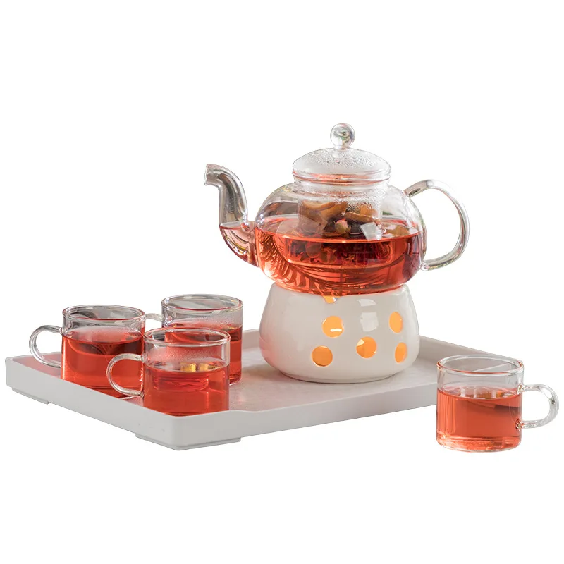 Подставка для чайного горшка с подогревом керамическая подставка подогрева кофе